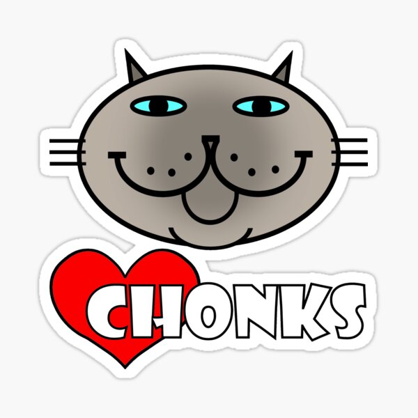 Item preview, HEART CHONKS - blue siamese cat designed and sold by RawSunArt.