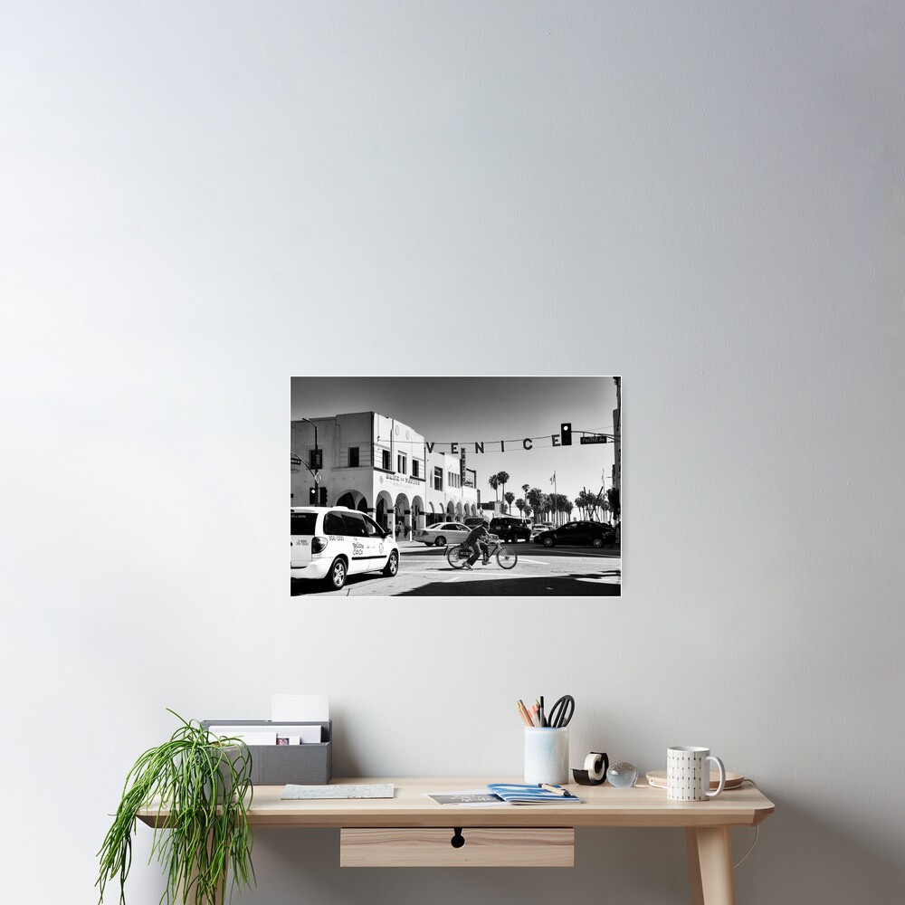 Cruising Pacific Avenue - Venice Beach California USA Poster