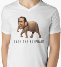 Nicolas Cage The Elephant Men's V-Neck T-Shirt