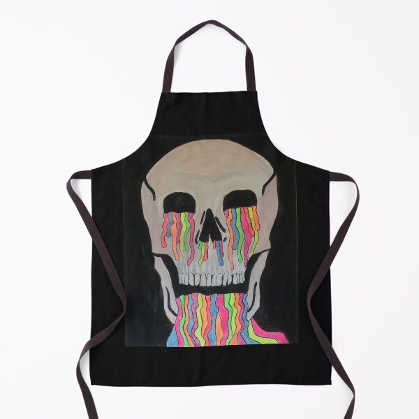 Item preview, Neon Melting Skull - Kayla On Canvas designed and sold by KaylaOnCanvas.