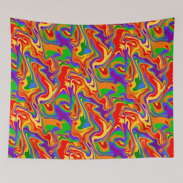 Item preview, rainbow gay pride marble swirl designed and sold by paintedpaw-cat.