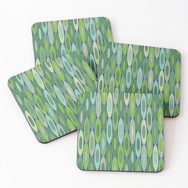 Item preview, Cocktail Lounge Curtains Greens designed and sold by throughtheloops.