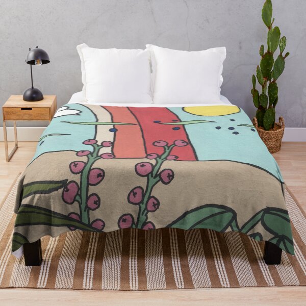 Item preview, Simple Landscape with Rainbow and Plants designed and sold by NoonFruit.