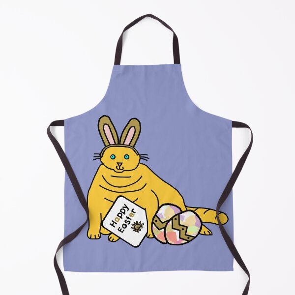 Item preview, Funny Happy Easter Cat in Easter Bunny Ears designed and sold by ellenhenry.