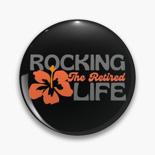 Item preview, Rocking The Retirement Life Orange Hibiscus designed and sold by SweetAndSpice.