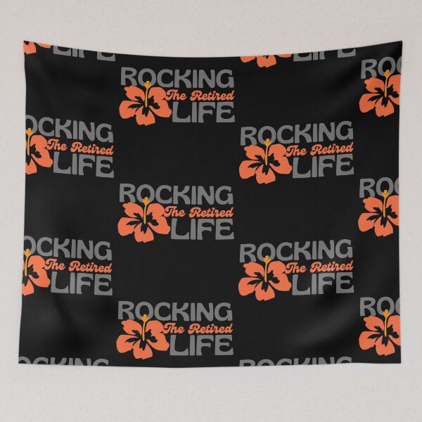 Item preview, Rocking The Retirement Life Orange Hibiscus designed and sold by SweetAndSpice.