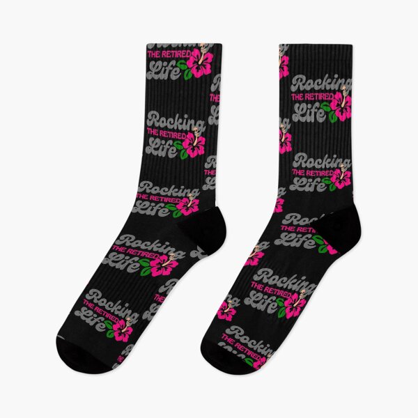 Item preview, Rocking The Retirement Life Pink Hibiscus designed and sold by SweetAndSpice.