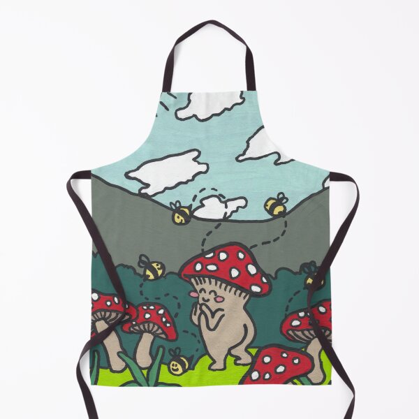 Item preview, Mushroom Bean with Bees in Nature designed and sold by NoonFruit.