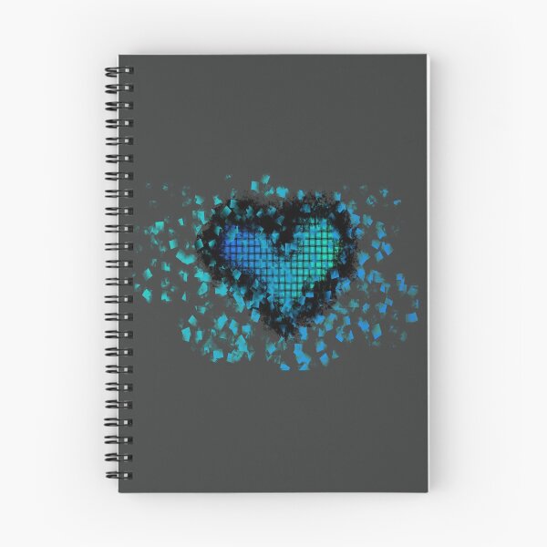 Item preview,  blue heart (black) designed and sold by MsTyson.