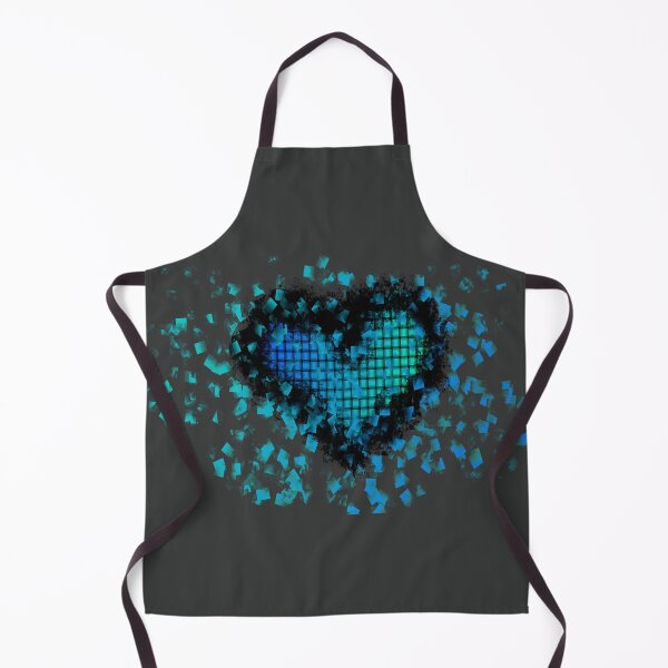 Item preview, blue heart (black) designed and sold by MsTyson.