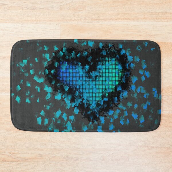 Item preview,  blue heart (black) designed and sold by MsTyson.