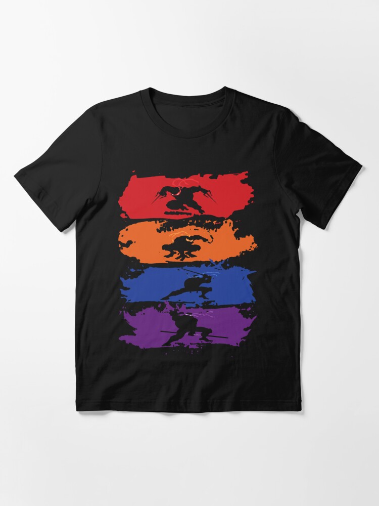 TMNT Women's Teenage Mutant Ninja Turtles Graphic Gray V Neck T-Shirt XL  15-17