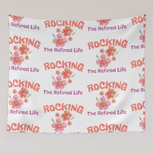 Item preview, Rocking The Retirement Life Orange and Pink Hibiscus designed and sold by SweetAndSpice.