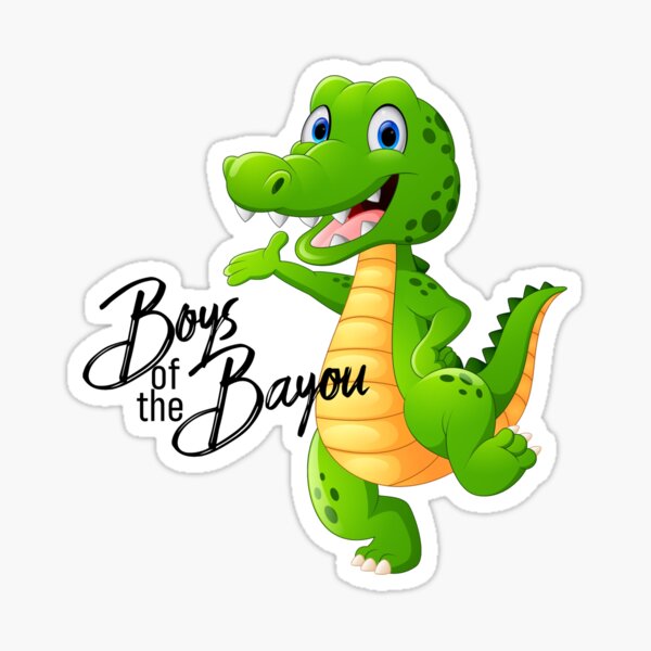 Boys of the Bayou alligator Sticker