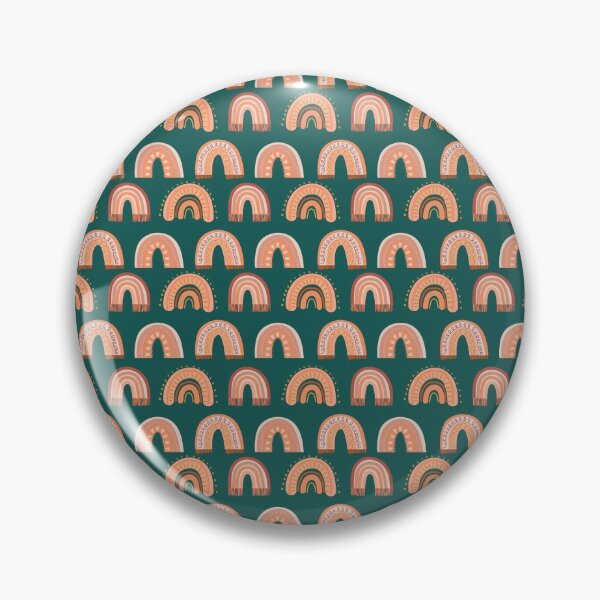 Item preview, Bohemian Aesthetic Rainbows Forest Green Background designed and sold by DesignLabMedia.