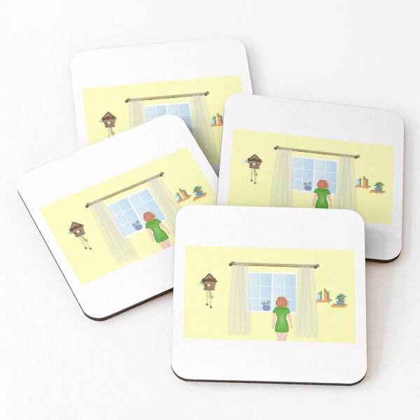 Item preview, Design of a girl looking out the window of her house designed and sold by Martapp.