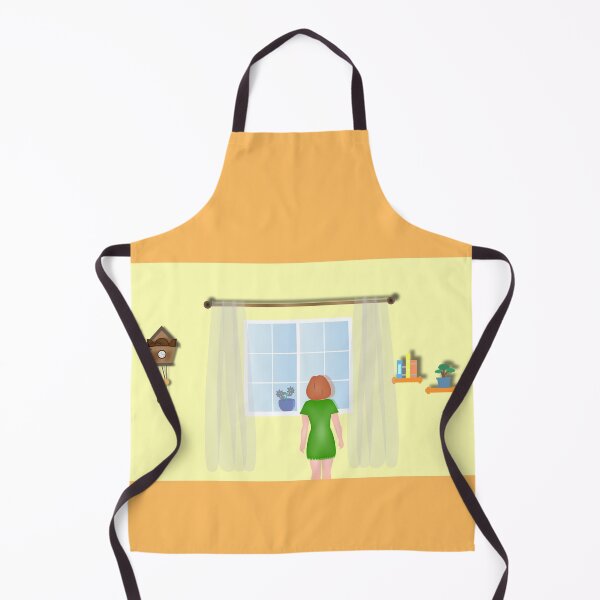 Item preview, Design of a girl looking out the window of her house designed and sold by Martapp.