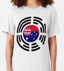 Korean Australian Multinational Patriot Flag Series Slim Fit T-Shirt