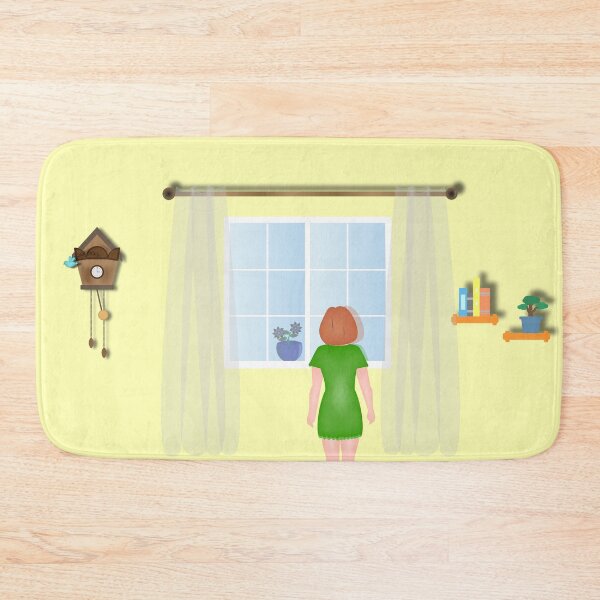 Item preview, Design of a girl looking out the window of her house designed and sold by Martapp.