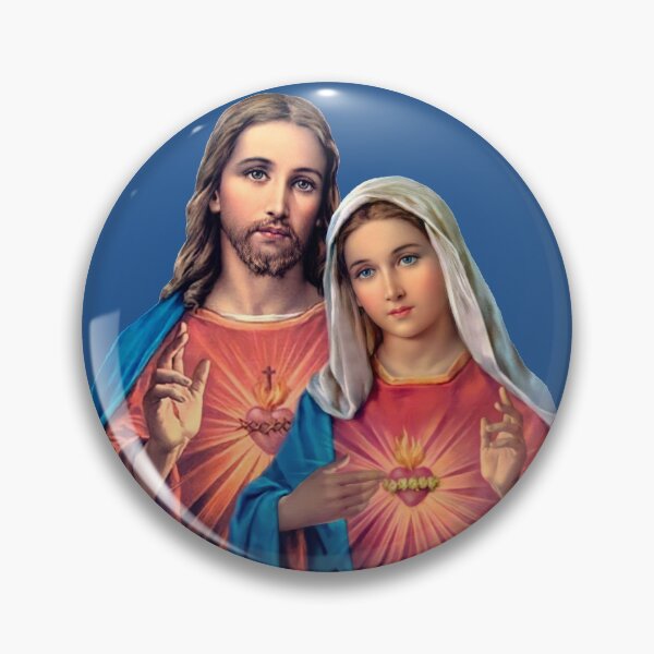 Item preview, Twin Hearts very close together - I (Jesus and Mary) transparent background designed and sold by Brasilia.
