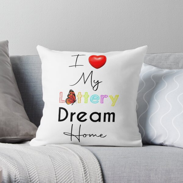 Dream home sales throw pillows