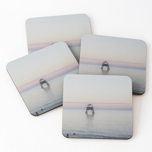 Item preview, Tranquil Lighthouse at Sunrise Photographic Print designed and sold by WearWolfDesigns.