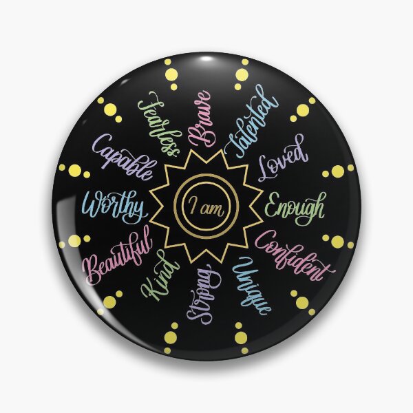 Item preview, I am Positive Self Affirmations in Black designed and sold by Kelly Leung.