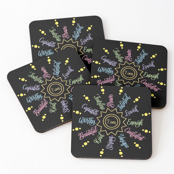 Item preview, I am Positive Self Affirmations in Black designed and sold by Kelly Leung.