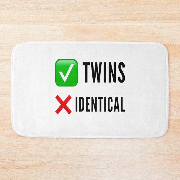 Item preview, Twins Not Identical designed and sold by SocialWest.