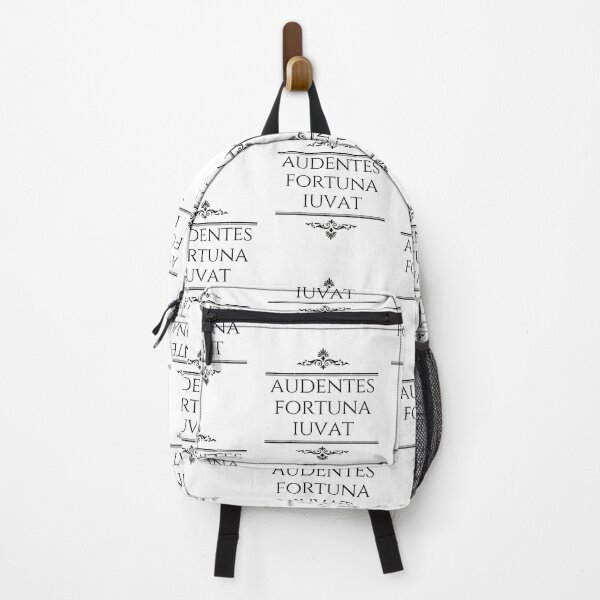 Vista previa del artículo con la obra «Audentes Fortuna Iuvat Fortune Favors The Bold Version 2 Black», diseñado y vendido por ElementJourney.