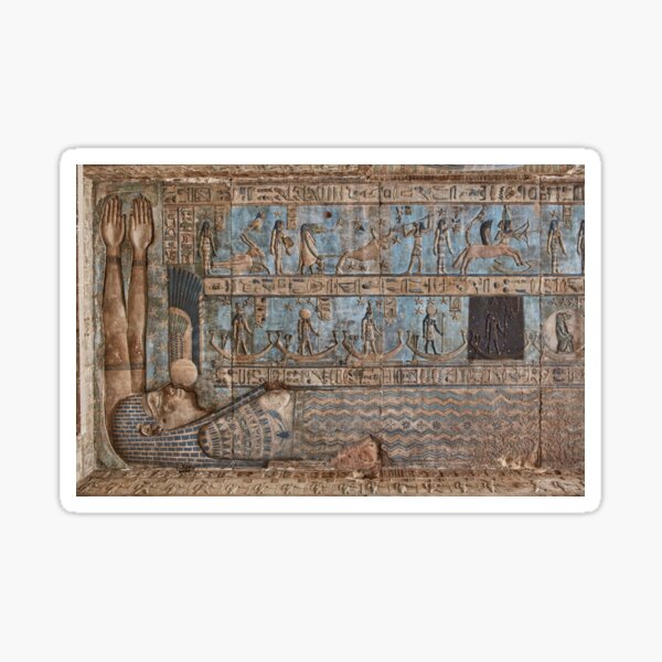 The Colorful Ceiling of Dendera Temple Sticker