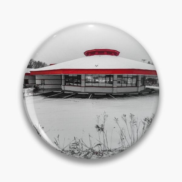 Item preview, The Chatterbox Drive-in (Winter snow) designed and sold by Skynteef-art.