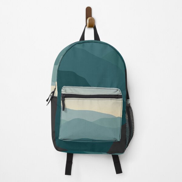 Item preview, Teal Wanderlust Landscape Foggy Mountains designed and sold by trajeado14.