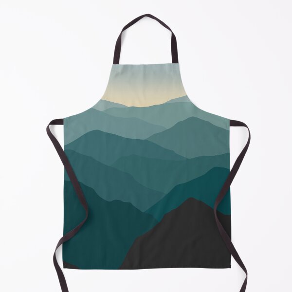 Item preview, Teal Wanderlust Landscape Foggy Mountains designed and sold by trajeado14.