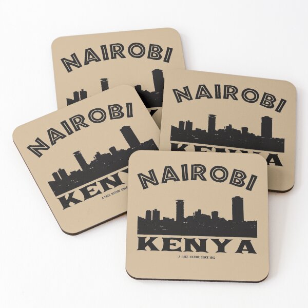 Item preview, Nairobi skyline in black designed and sold by StencilMyst ..
