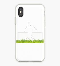 Vinilo o funda para iPhone Partido de fútbol en el centro de atención
