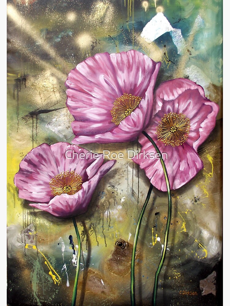 Pink Poppies (Finding Beauty in Chaos series) by cheriedirksen