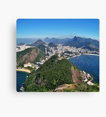 Beautiful Rio de Janeiro mountains Canvas Print