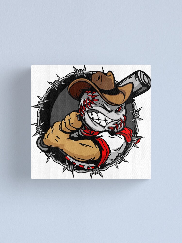 Funny cartoon baseball player Sticker for Sale by lovingangela