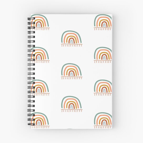 Item preview, Bohemian Aesthetic Rainbow Color Fringe White Background designed and sold by DesignLabMedia.