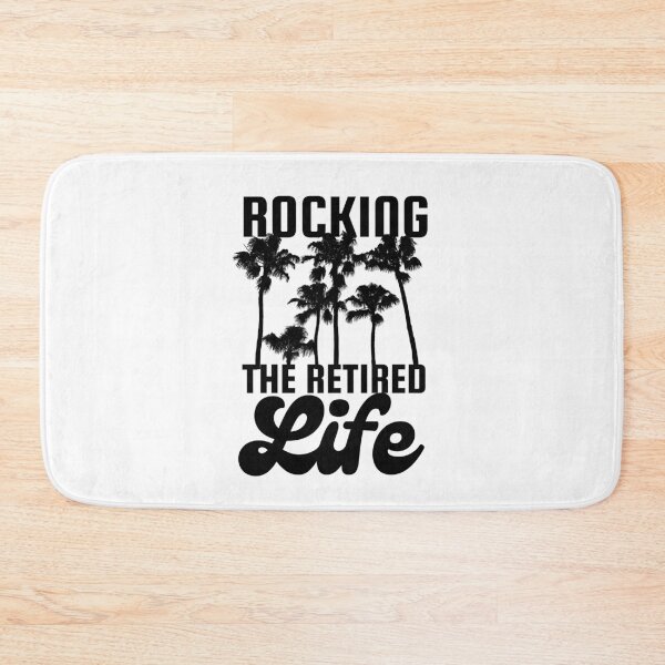 Item preview, Rocking The Retirement Life Palm Trees Black Design designed and sold by SweetAndSpice.