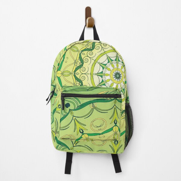 Item preview, Evergreen Dream Mandala - Geometric Shapes - Shades of Green Yellow designed and sold by Loving Nature Gifts.