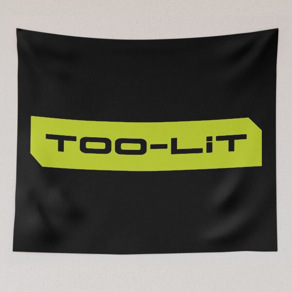 Item preview, Too lit simple cyberpunk urban slang letters designed and sold by Swiiing.