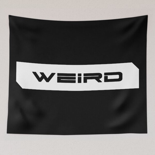 Item preview, Weird simple cyberpunk urban slang letters black designed and sold by Swiiing.