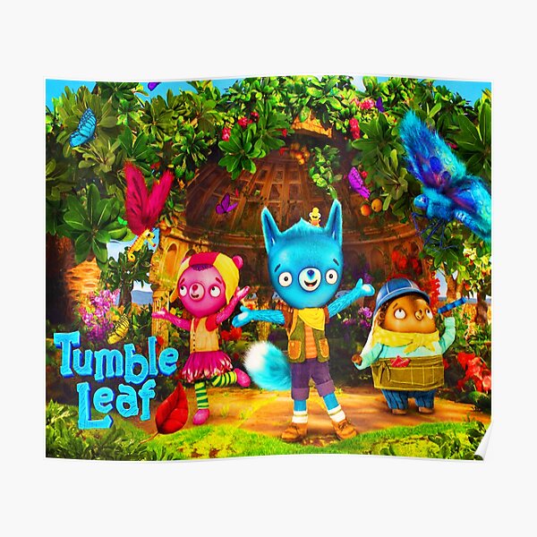 Tumble Leaf Characters Tumble Leaf Season 5 Stuffed Animal Birthday Poster By Tamalot16 Redbubble