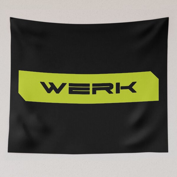 Item preview, Werk simple cyberpunk urban slang letters designed and sold by Swiiing.