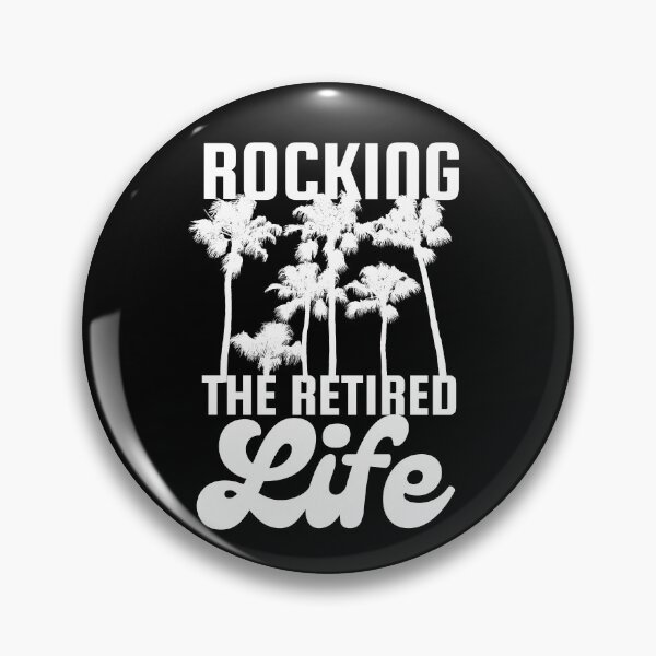 Item preview, Rocking The Retirement Life Palm Trees White Design designed and sold by SweetAndSpice.