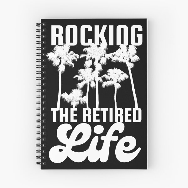 Item preview, Rocking The Retirement Life Palm Trees White Design designed and sold by SweetAndSpice.