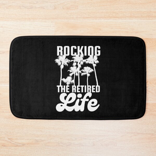 Item preview, Rocking The Retirement Life Palm Trees White Design designed and sold by SweetAndSpice.