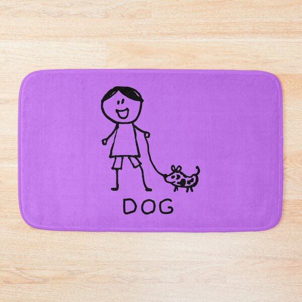 Item preview, Stick Peeps DOG WALK kids kid children child active (black) designed and sold by SolidEarthArt.